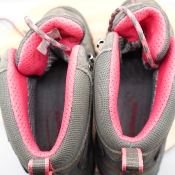 CLORTS Boots Womens 8.5 All Terrain Gray Pink Suede Hiking Trail HKM-822B Flaw - Picture 8 of 10